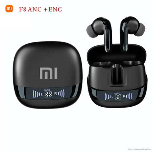 🎧 Xiaomi F8 Auriculares Bluetooth inalámbricos con reducción de ruido, pantalla LED y carga integrada