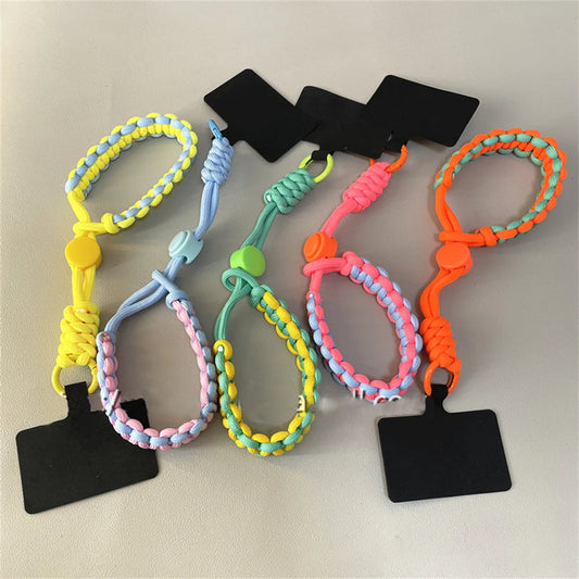 🎀 Lanyard Estiloso Tejido a Mano – Correa gruesa y duradera para la muñeca, ideal para celular, deporte o actividades al aire libre
