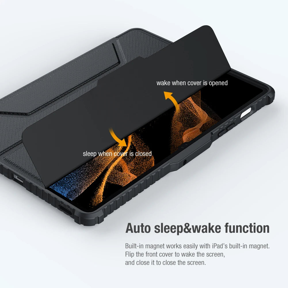 📱 Funda Galaxy Tab S8 5G Magnética con Protección Cámara y Porta Lápiz Nillkin