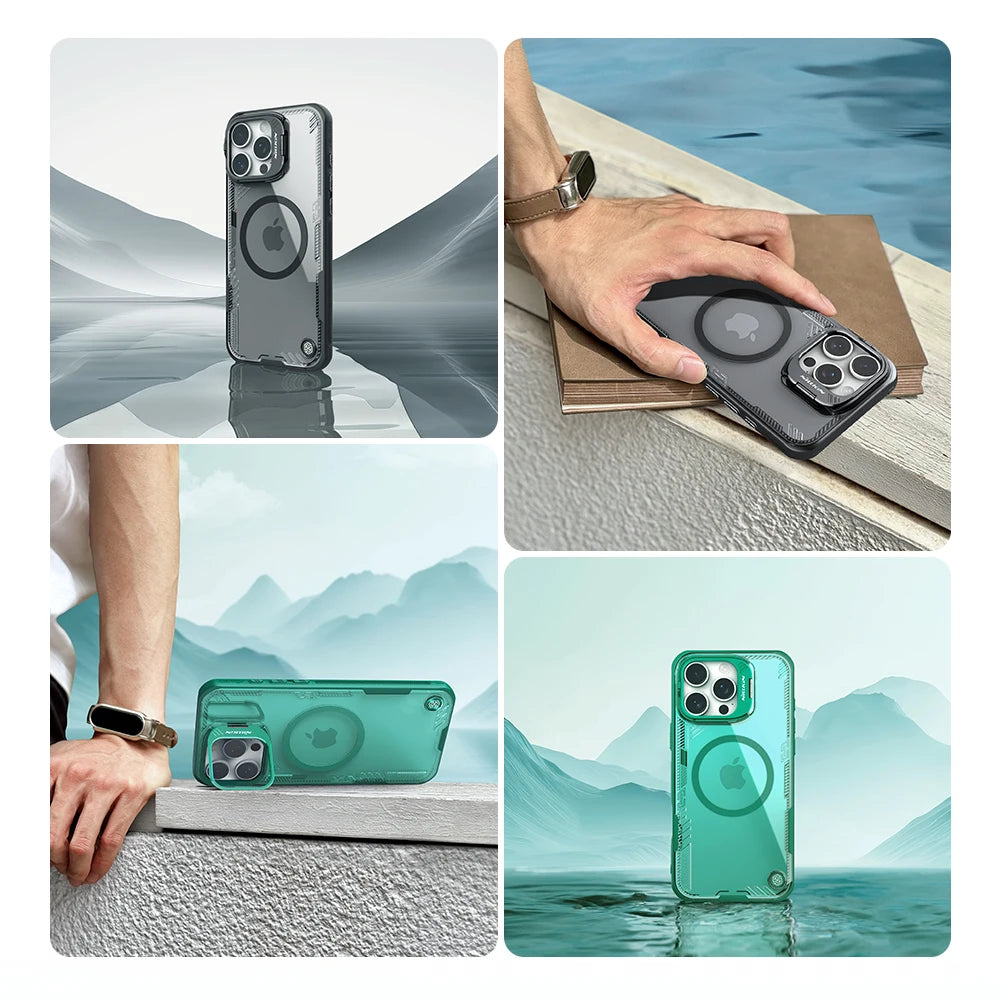 📱 Funda iPhone 16 Pro Max | Iceblade Prop Magsafe con Soporte de Lente Ecológica | Nillkin
