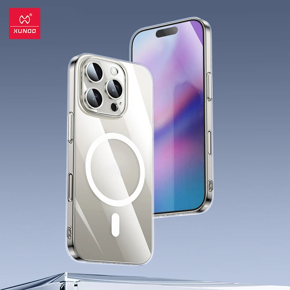 📱 Funda Magnética Transparente para iPhone 16 Pro Max / 16 Pro