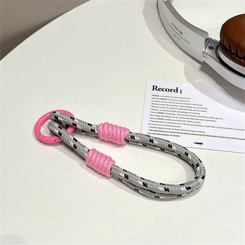 🎀 Pulsera Lujosa para Celular – Lanyard con parche, llavero colorido y diseño de joyería, ideal para regalo o accesorio