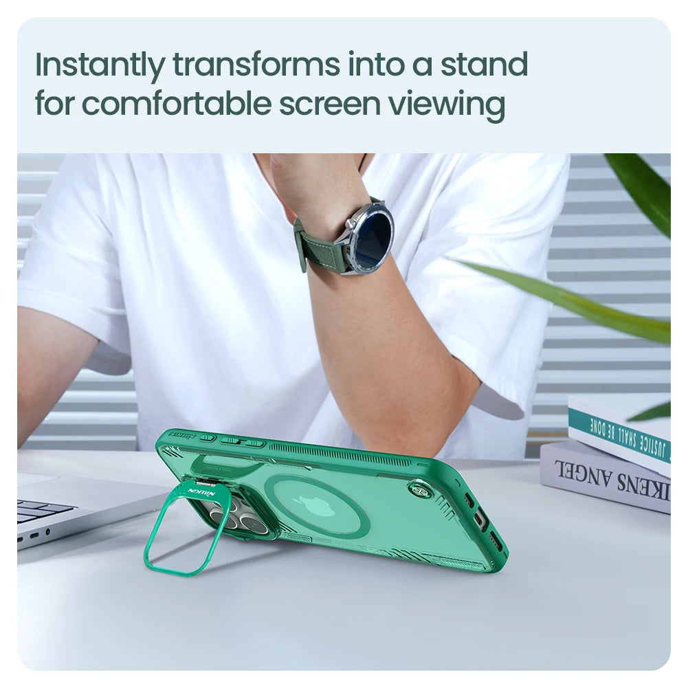 📱 Funda iPhone 16 Pro Max | Iceblade Prop Magsafe con Soporte de Lente Ecológica | Nillkin