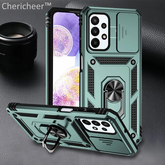 📱 Funda Galaxy A05s 4G/A25 5G/A15/A35/A55 | Militar Ring resistente con cámara protegida