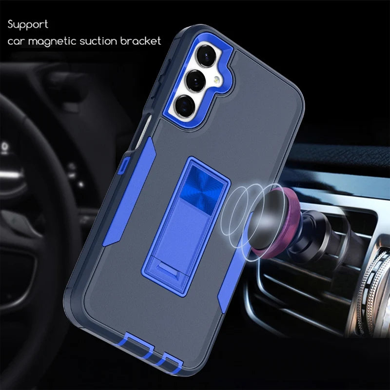 📱 Funda Galaxy A24 4G | Bumper magnético mate con soporte integrado