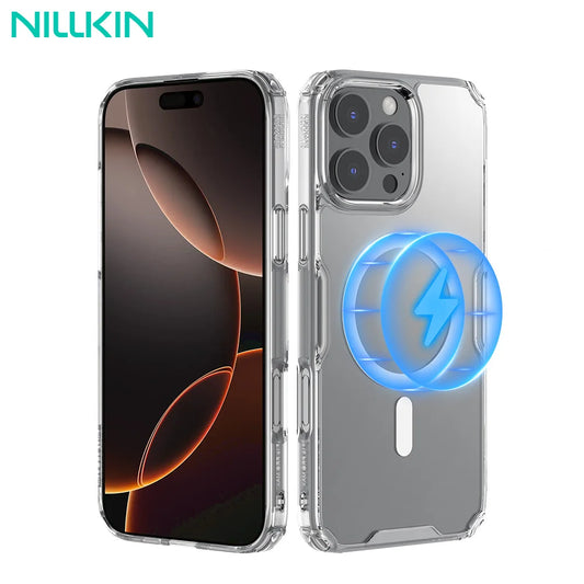 📱 Funda iPhone 16 Pro Max | Magsafe Transparente TPU Híbrido Clásico | Nillkin
