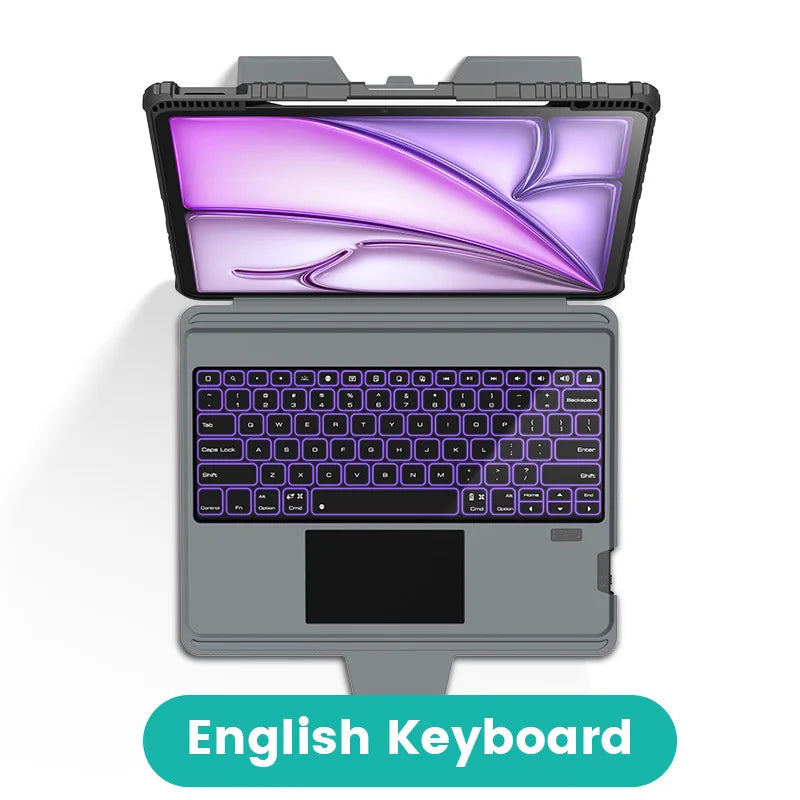 📱 Funda Teclado Retroiluminado iPad Pro 13 M4 / Air 13 2025 / Pro 12.9 6ª Gen / Air 11 M2 | Teclado Español | Nillkin