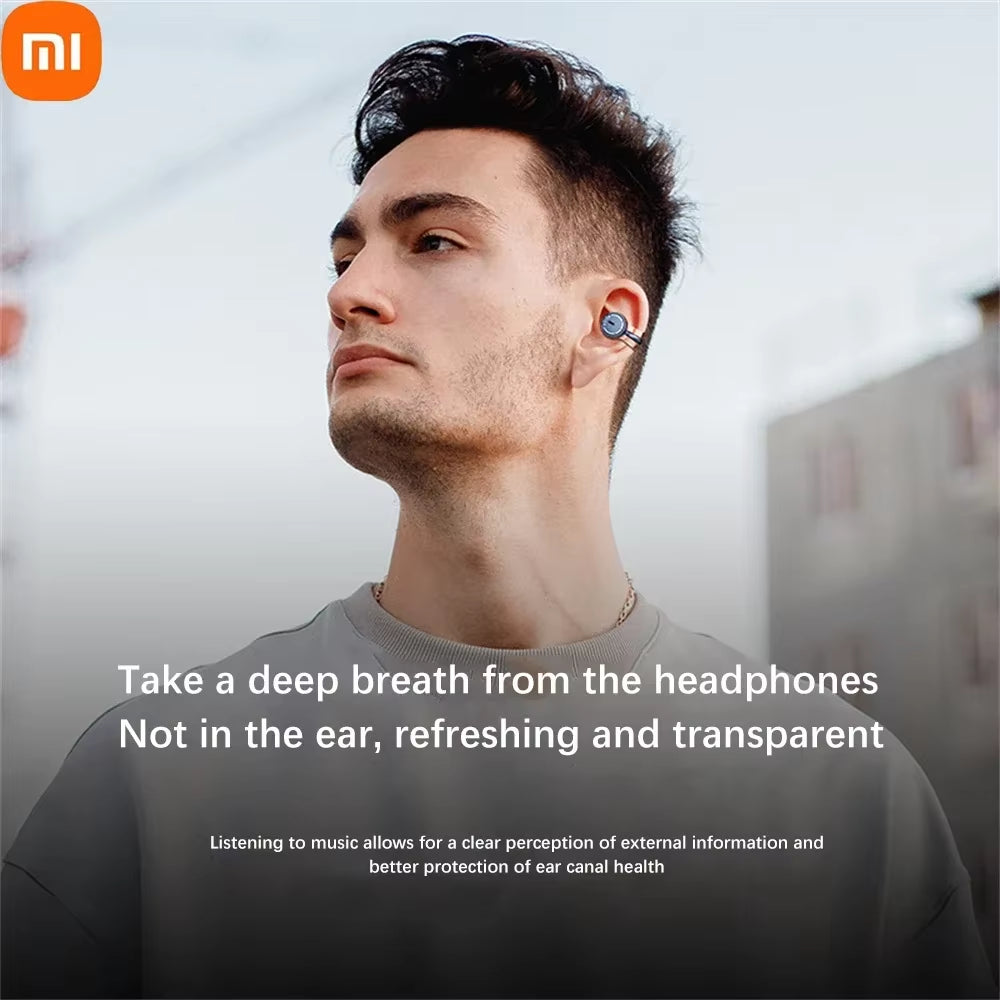 Xiaomi Wireless Bluetooth5.3 Earphones Earclip TWS Bone Conduction Headphones 360°ACS Sound Sport Earbuds Headset with Mic