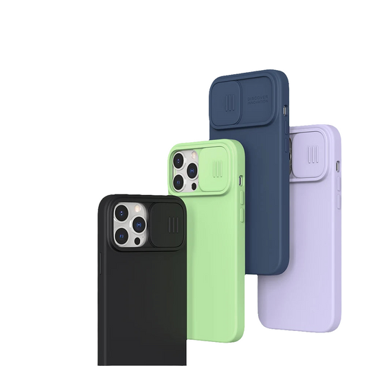 📱 Funda iPhone 14 Pro Max Silicona Líquida con Protección Cámara Deslizable Nillkin