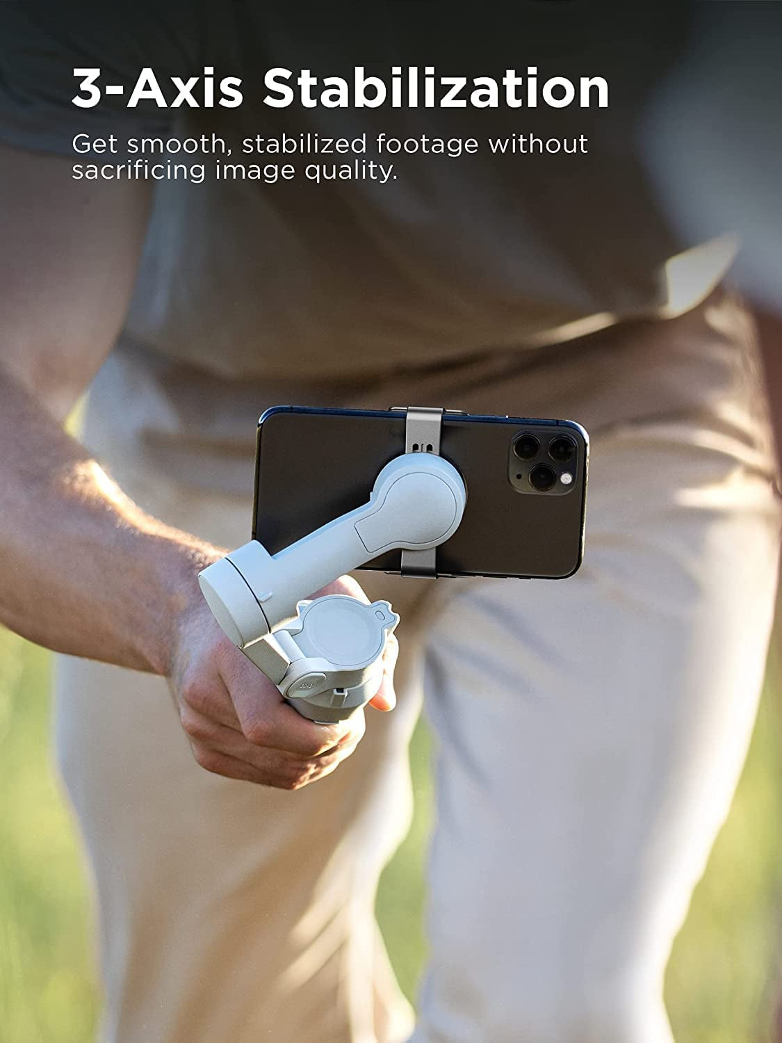 OM 4 SE - 3-Axis Smartphone Gimbal Stabilizer with Tripod, Magnetic Design, Portable and Foldable, Activetrack 3.0, Story Mode, Vlogging Stabilizer, Youtube Tiktok Video, for Android and Iphone