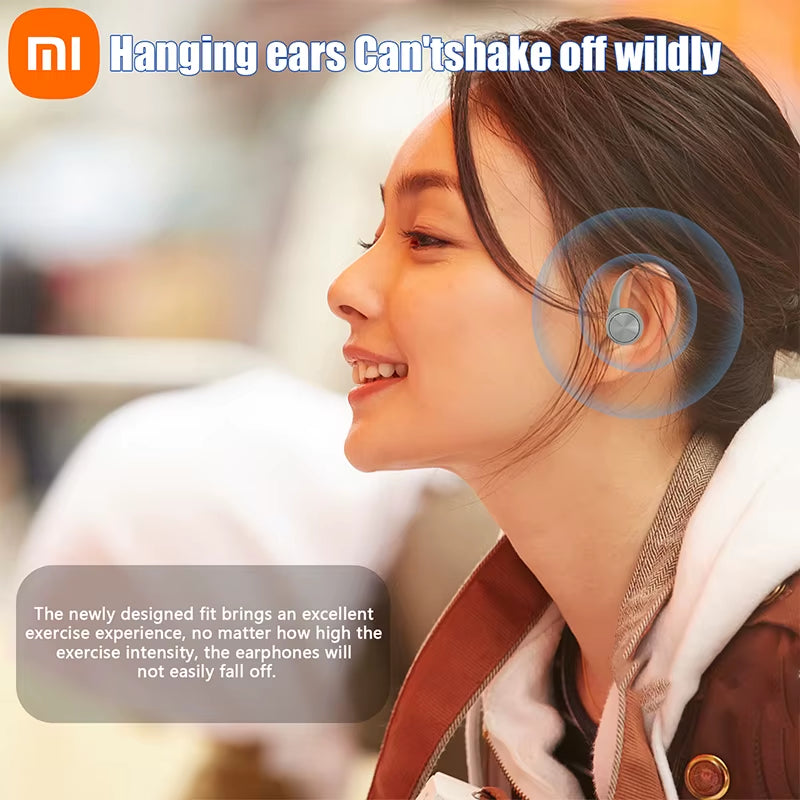 Mi Headphones J92 Earhook Wireless Sports Headphones TWS Headphones with Microphone Carrying Case Touch Control Headphones