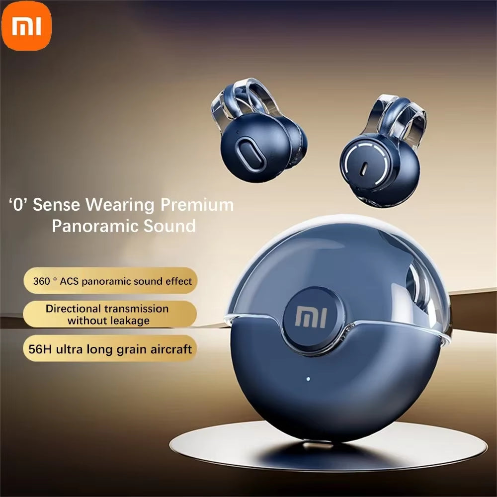 Xiaomi Wireless Bluetooth5.3 Earphones Earclip TWS Bone Conduction Headphones 360°ACS Sound Sport Earbuds Headset with Mic